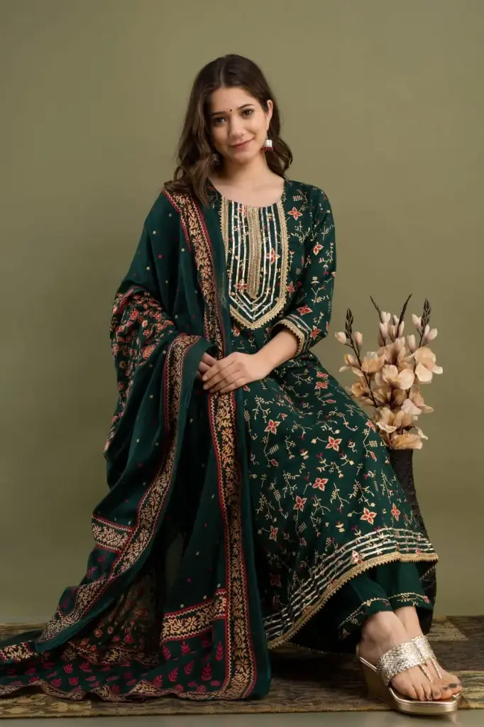 Printed Anarkali Kurti