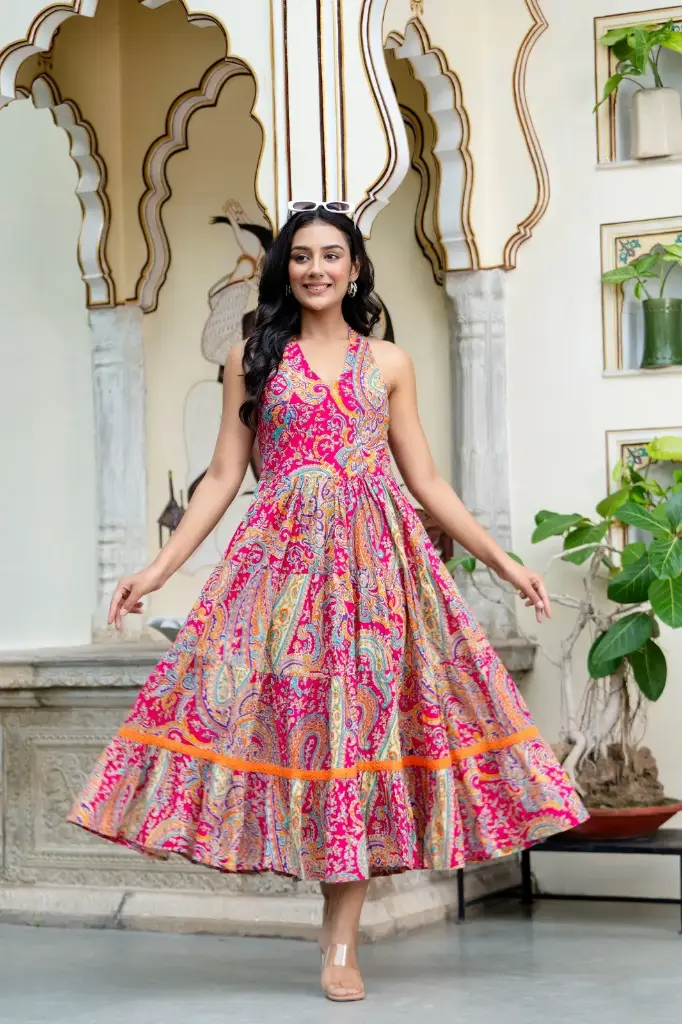 Printed gown