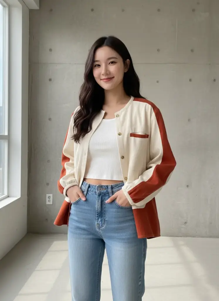 Retro Paneled Corduroy Shacket