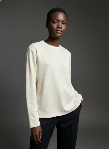 Ribbed Knit Crewneck